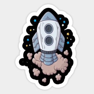 Space Travel Space Man Space Alien Sticker